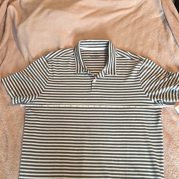 Oakley Polo Short - grey/white stripes - Picture 2 of 5